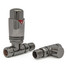 M-TRV-002-ST-BL-ALT00 - Ramone Modern TRV Straight Black Nickel Thermostatic Radiator Valves With Sleeves M-TRV-002-ST-BL-ALT00 - Ramone Modern TRV Straight Black Nickel Thermostatic Radiator Valves With Sleeves